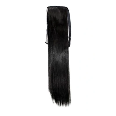 Abbildung von WIG ME UP YZF TS18 3 Haarteil, Zopf schmal Seitenzopf Cosplay Dunkelbraun glatt 18inch/ 45cm Band Haar Klammer Haarverlängerung