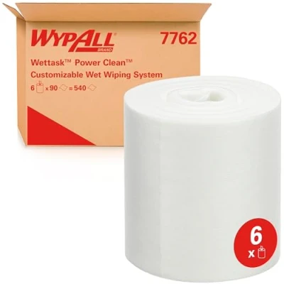 Abbildung von Wypall Wischtücher Kymtech Wettask DSX 1 lagig 31,5x30,5cm Kleinrolle