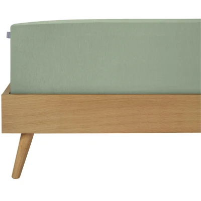 Abbildung von Schiesser Spannbettlaken &quot;Finni aus wärmender Baumwolle&quot;, für Matratzen bis zu 18 cm Höhe, Made in Green