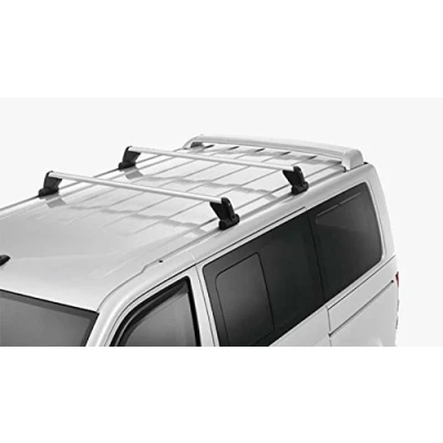 Abbildung von Original VW T5 T6 Grundträger (für Fahrzeuge mit Befestigungsschiene) Dachträger Transport Träger Tragstäbe 7H0071126A