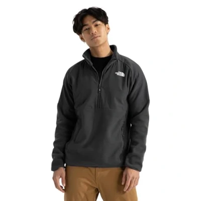Abbildung von The North Face Glacier Heavyweight 1/2 ZIP Fleecepullover, Herren, Größe: XL, Asphalt grey