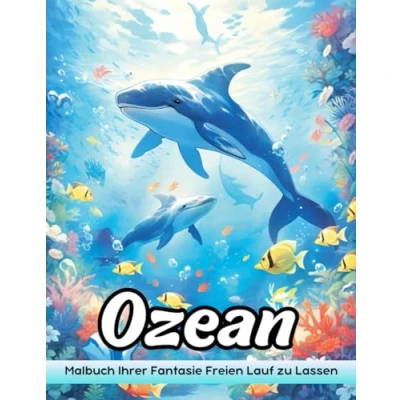 Abbildung von Ozean: Erwachsene Malbuch Mit Ozean Für Stressabbau Und Entspannung