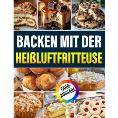 Abbildung von Backen Mit der Heißluftfritteuse [FARBAUSGABE]: Über 90 Leckersten und Kreativsten Rezepte für Kuchen, Gebäck, Kekse, Brownies, Muffins, Torten Mehr (inkl. Bonus).