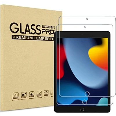 Abbildung von ProCase [2 Stück Schutzfolie für iPad 10,2 Zoll 9. / 8. 7. Generation 2021/2020/2019, Displayschutzfolie 9H Gehärtetes Glas Screen Protector Folie Klar