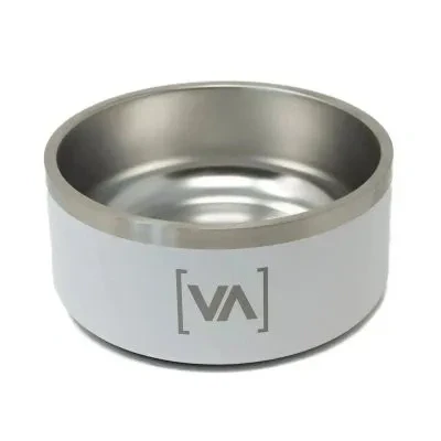 Abbildung von Vitomalia® Rutschfester Hundenapf aus Edelstahl für Hunde, Doppelwandig, Futternapf Reisen, BPA frei (Weiss 2L)