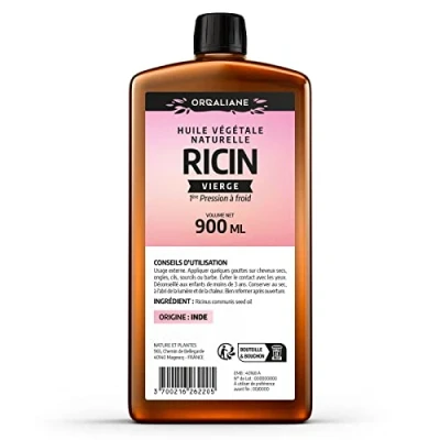 Abbildung von Rizinusöl 900 ml rein und natürlich Bart, Haare, Wimpern, Nägel, Haut