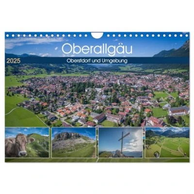 Abbildung von Oberallgäu Oberstdorf und Umgebung (Wandkalender 2025 DIN A4 quer), CALVENDO Monatskalender