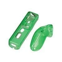 Abbildung von Hama Hardcase Set für Nintendo Wii Fernbedienung, Transparent Grün