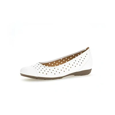 Abbildung von Gabor Klassischer Ballerina, Damen, Größe: 39, Weiss Schuhe