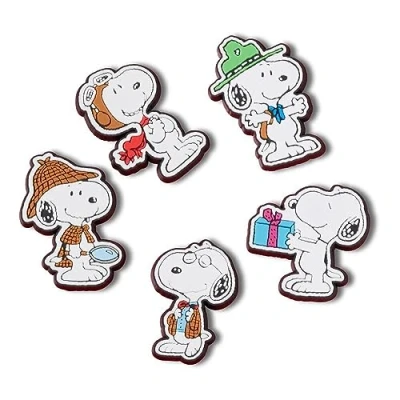 Abbildung von Crocs Schuhanstecker &quot;Jibbitz™ Peanuts&quot;, (Set, 5 tlg., Kein Spielzeug. Nicht für Kinder unter 3 Jahren geeignet), Charm, Anstecker, Set mit Snoopy Motiv