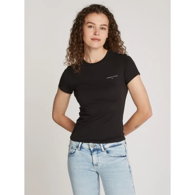 Abbildung von Tommy Jeans T Shirt TJW SLIM LINEAR TEE mit Logoschriftzug