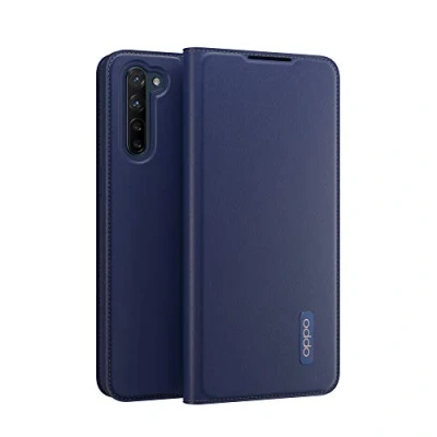 Abbildung von OPPO Schutzhülle Bookcover PU passend Find X2 Lite, Dunkelblau