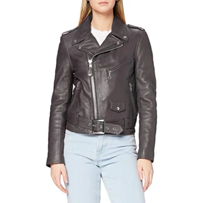 Abbildung von Schott NYC Damen LCW8600 Jacke, Braun (Brown), S
