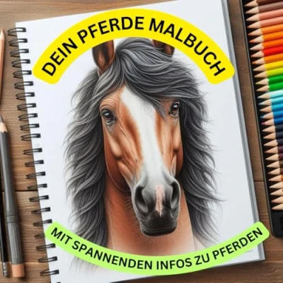 Abbildung von Dein Pferde Malbuch: mit spannenden Infos zu Pferden und tollen Bildern (Farbenfrohe Gefährten Malbücher für Kinder Informationen, Band 1)