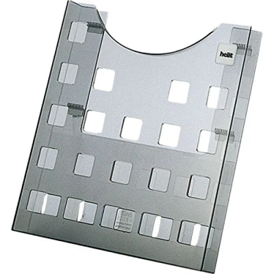 Abbildung von Helit Prospekthalter A4 grau transparent
