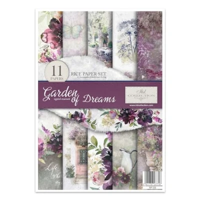 Abbildung von ITD Collection Reispapier, Papier, 29,7 x 21 cm, Garden Of Dreams