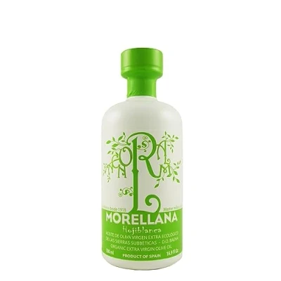 Abbildung von Morellana Hojiblanca Natives Olivenöl Extra Bio Glasflaschce 500 ml