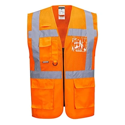 Abbildung von Portwest MADRID MESH AIR EXEKUTIV WESTE, Größe: L, Farbe: Orange, C496ORRL