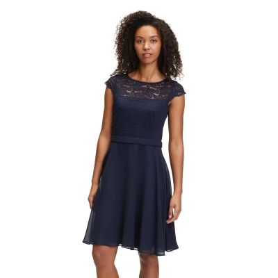 Abbildung von Vera Mont Freizeitkleid, Damen, Größe: 36, Dunkelblau