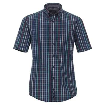 Abbildung von Casamoda Kurzarm Kariert Casual FIT Hemd, Herren, Größe: XL, Dunkelblau