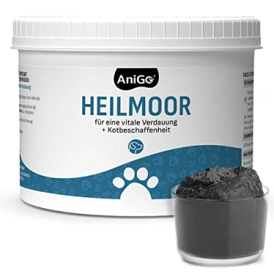 Abbildung von AniGo Heilmoor für Hunde 500g Verbessert die Kotbeschaffenheit, Optimale Verdauung, Immunsystem, Magen Darm Aktivität, Appetit Anregung I Natürliche Heilerde Moor Hund