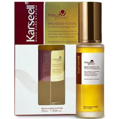 Abbildung von KARSEELL Marokkanisches Arganöl Haarserum für Haut, Haare und Nägel, kaltgepresst, Keratin, trockenes geschädigtes Haar, 50 ml