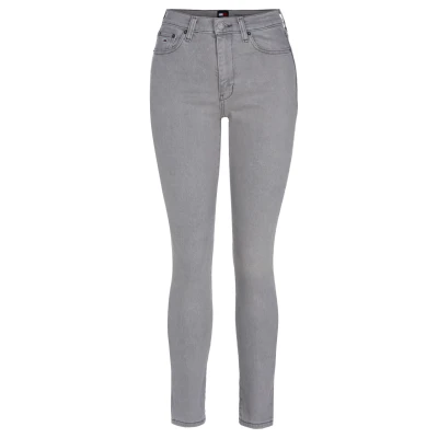 Abbildung von Tommy Jeans Bequeme Sylvia Skinny Slim Hohe Leibhöhe mit Ledermarkenlabel