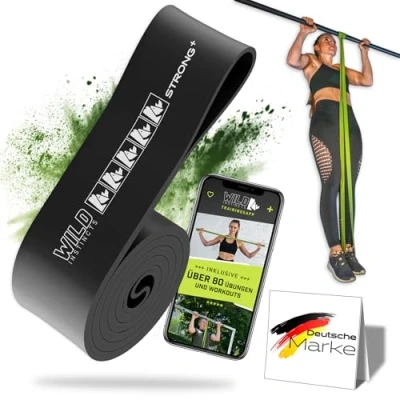 Abbildung von Wild Instincts Trainingsbänder Pull Up Bänder, Klimmzugbänder, Widerstandsbänder, Fitnessbänder, für Calisthenics, CrossFit und Freeletics