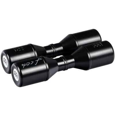 Abbildung von Meinl Percussion Shaker Luis Conte Medium Live Artist Series Doppel 17 cm Länge Musikinstrument Kunststoff, Schwarz (SH4BK)