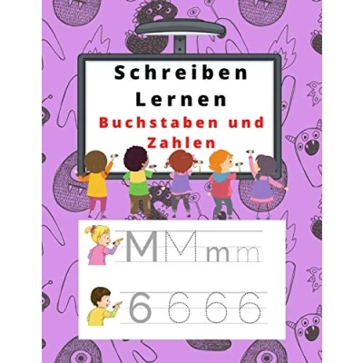 Abbildung von Schreiben Lernen Buchstaben und Zahlen: Aktivitätsbuch für Kinder ab 3 Jahren Bringen Sie Ihren Kindern bei, auf spielerische Weise zu ... Vorschule (Schreibheft A:, Band 10)