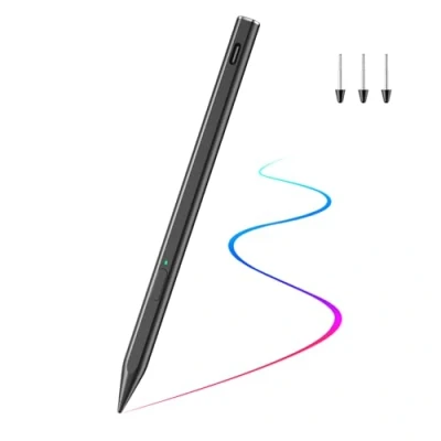Abbildung von TiMOVO Magnetischer Stylus Stift Kompatibel mit Remarkable Paper Pro Radiergummi, Wiederaufladbarer Digitaler für 4096 Druckempfindlichkeit,Neigung, Schwarz