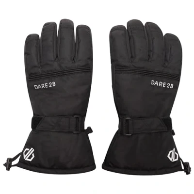 Abbildung von Dare 2b Herren Worthy Waterproof Breathable Insulated Ski and Snowboard Winter Glove with Adjustable Cuffs Handschuhe Kinder, Schwarz, L