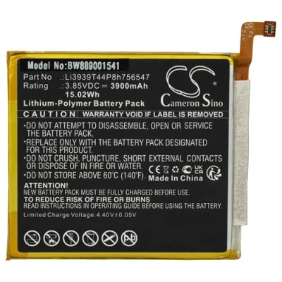 Abbildung von vhbw Akku Ersatz für ZTE LI3939T44P8H756547 Handy Smartphone Telefon (3900 mAh, 3,85 V, Li Polymer)