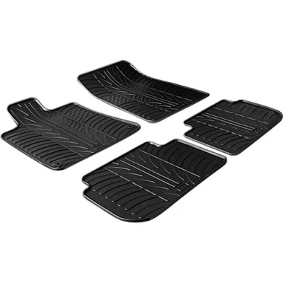 Abbildung von Gledring 0152 Fußmattensatz Gummi vorne und hinten 4 schwarz 750mm 550mm PEUGEOT: 407 SW, Limousine