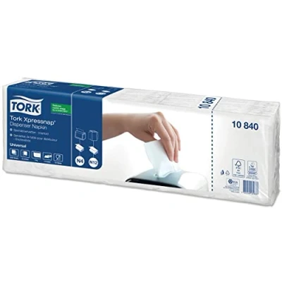 Abbildung von TORK Servietten 33,0 x 21,3 cm 1 lagig hochweiß