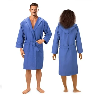 Abbildung von JEMIDI Mikrofaser Bademantel für Damen und Herren Leichter dünner Unisex Saunamantel Reisebademantel dünn leicht Bathrobe