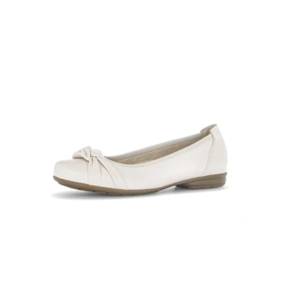 Abbildung von Gabor Shoe Care Klassische Klassischer Ballerina, Damen, Größe: 38, Ivory Schuhe