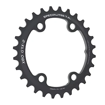 Abbildung von Specialites TA X80 GRX 2 Kettenblatt. 32 Zähne. 80 mm Lochkreis. 4 Arm. 10/11...