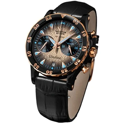 Abbildung von Vostok Europe Damen Analog Quarz Uhr mit Leder Armband VK64 515E627