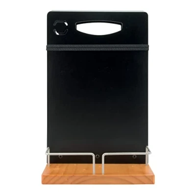 Abbildung von Securit Tischaufsteller Table Caddy, mit Kreidetafel, Holz, Schwarz, 35 x 22.3 20.3 cm