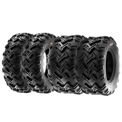 Abbildung von SunF A001 21x7 10 &amp; 22x10 ATV UTV Quad Reifen Geländereifen 6PR TL 47F E4 direktionale Laufflächen, Satz von 4 Stück