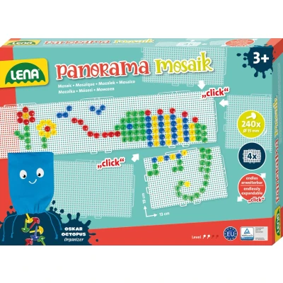 Abbildung von Lena® Kreativset Mosaik Set Panorama XL transparent, Made in Europe