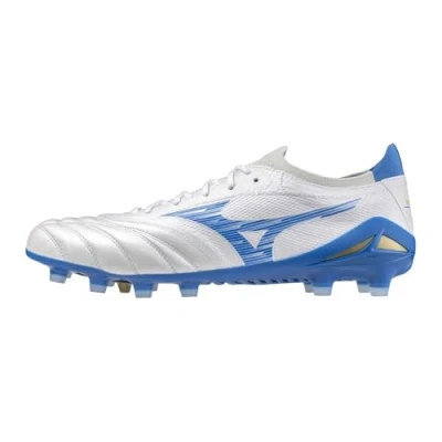 Abbildung von Mizuno Morelia NEO IV B Elite RUN ON Fußballschuh Nocken, Herren, Größe: 45, White/laser blue Schuhe