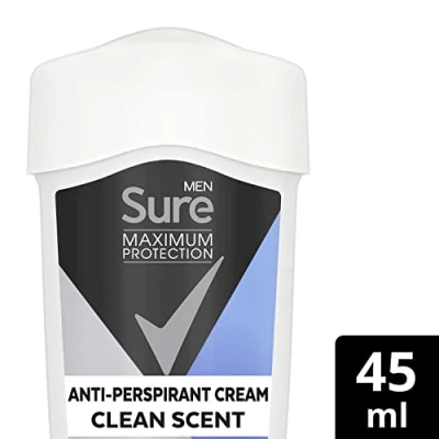Abbildung von Sure/Rexona Deo Creme Fresh Scent für Herren, maximaler Schutz, Anti Transpirant, Deodorant, 45 ml