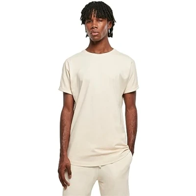 Abbildung von Urban Classics Shaped Turnup Tshirt basic, Herren, Größe: 3XL, Whitesand