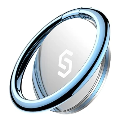 Abbildung von Syncwire Handy Ring Smartphone Fingerhalterung 360 Grad Drehung Universal Halterung Halter Ringhalter Fingerhalter Handyhalterung für iPhone iPad Samsung Huawei und mehr blau