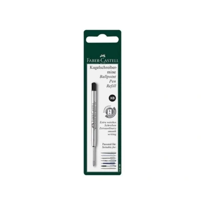 Abbildung von 5 x Faber Castell Kugelschreibermine XB schwarz Blisterkarte