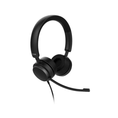 Abbildung von SNOM A310D Kopfhörer mit Kabel für Call Center und Büros Mikrofon Geräuschunterdrückung HD Audio Leicht komfortabel intensiven Gebrauch Kompatibel Handys
