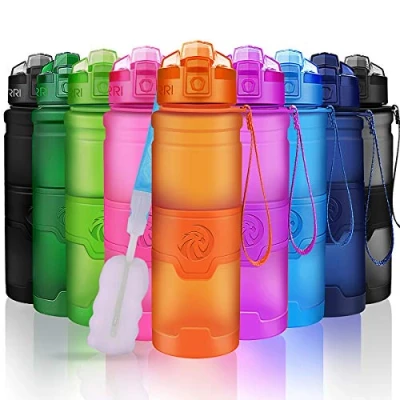 Abbildung von ZORRI Sport Wasserflasche Trinkflasche Bpa Frei Sportflasche, Orange, Gr. 500ml 17oz