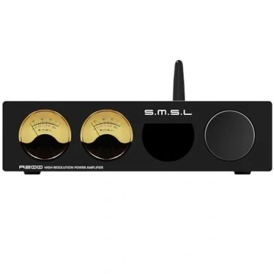 Abbildung von S.M.S.L A200 Hi Res Kopfhörerverstärker, Fi Audio Stereo Receiver, 2 Kanal Verstärker Bluetooth 5.0 Receiver für Heimlautsprecher, Home Theater Upgraded Power Amp mit Bass Treble Control